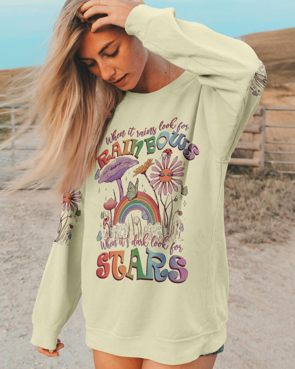 WHEN IT'S RAINS LOOK FOR RAINBOWS ALL OVER PRINT - TLNZ1305231