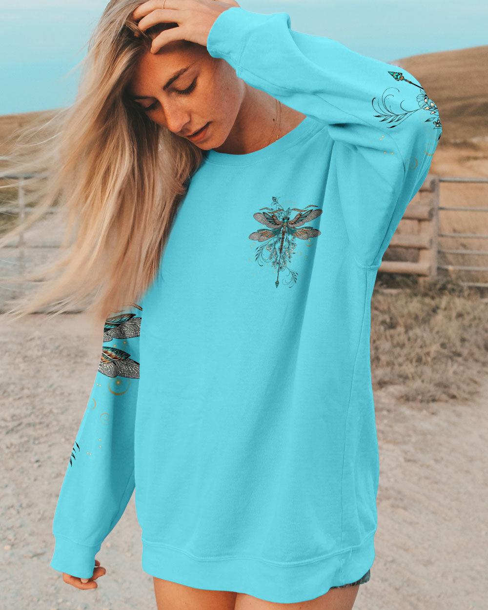 MAY YOU TOUCH DRAGONFLIES AND STARS ALL OVER PRINT - YHLN0405233