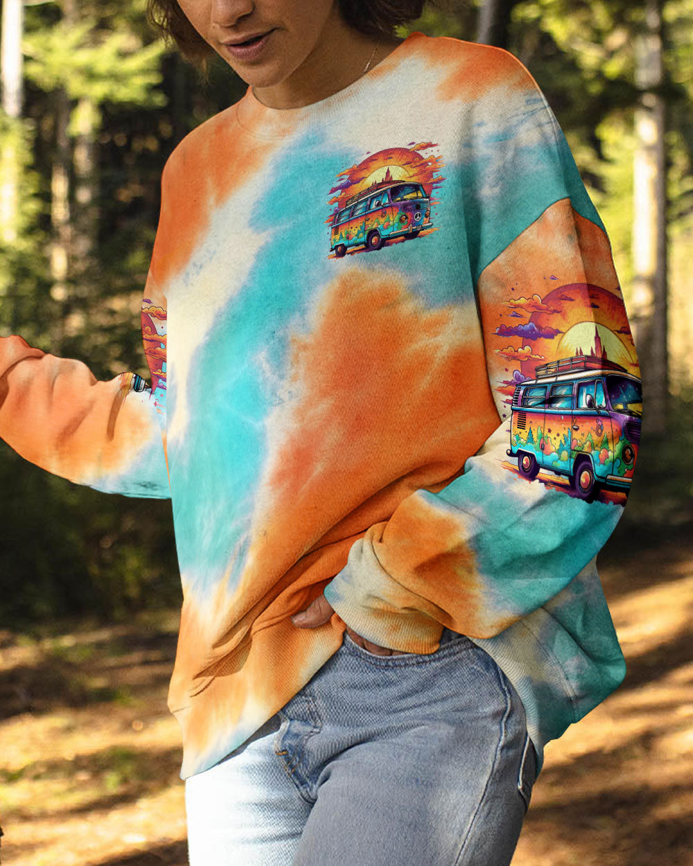 DON'T WORRY BE HIPPIE TIE DYE ALL OVER PRINT - TLTR2205232