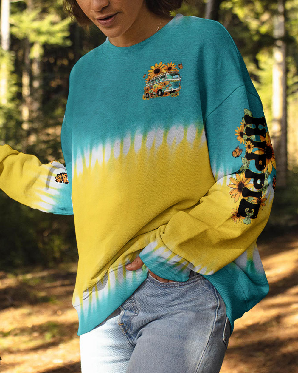 SHE WAS LIFE ITSELF SUNFLOWER ALL OVER PRINT - TLTW0805232