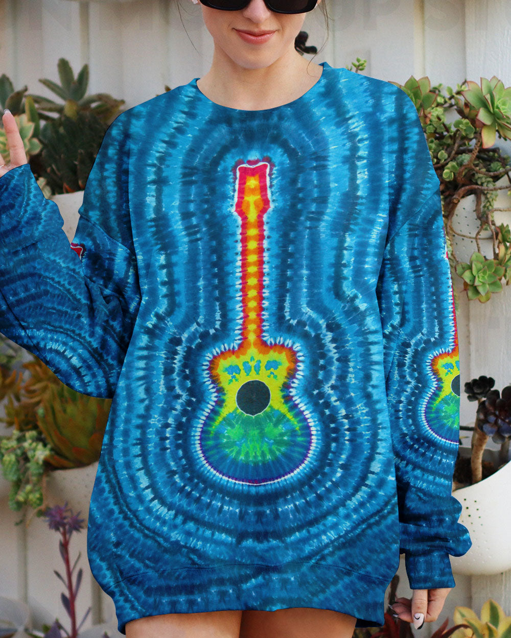 WHISPER WORDS OF WISDOM GUITAR TIE DYE ALL OVER PRINT - TLNO2104231