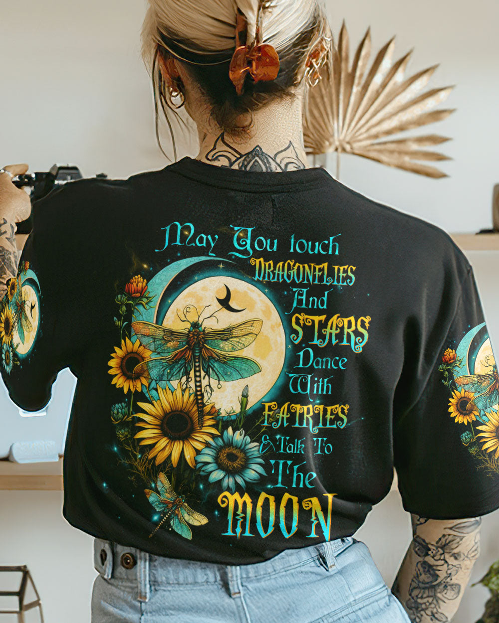MAY YOU TOUCH DRAGONFLIES AND STARS ALL OVER PRINT - TLTW0505234