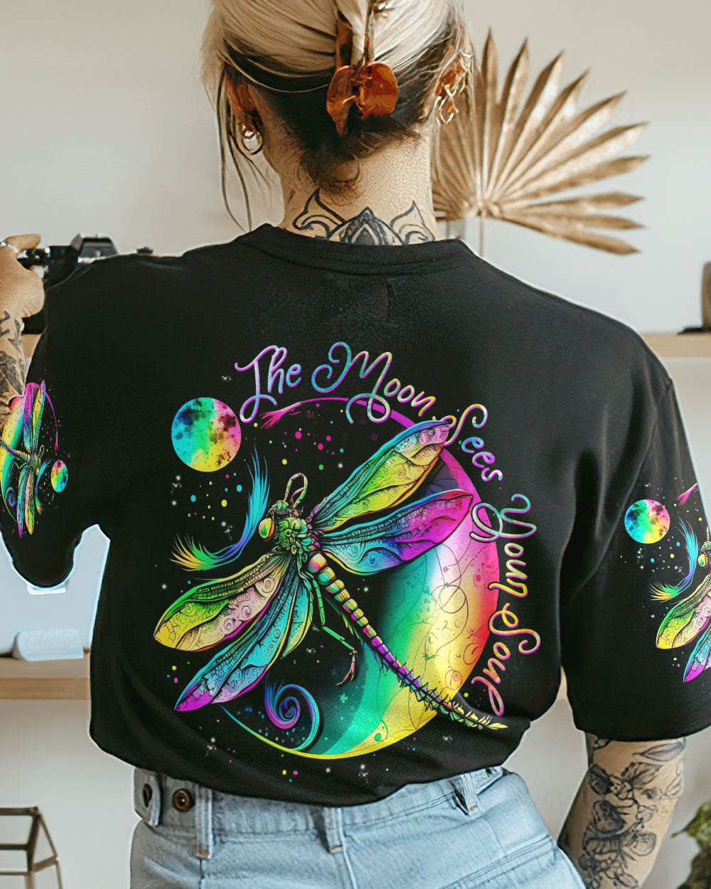 THE MOON SEES YOUR SOUL DRAGONFLY ALL OVER PRINT - TLNT2404233