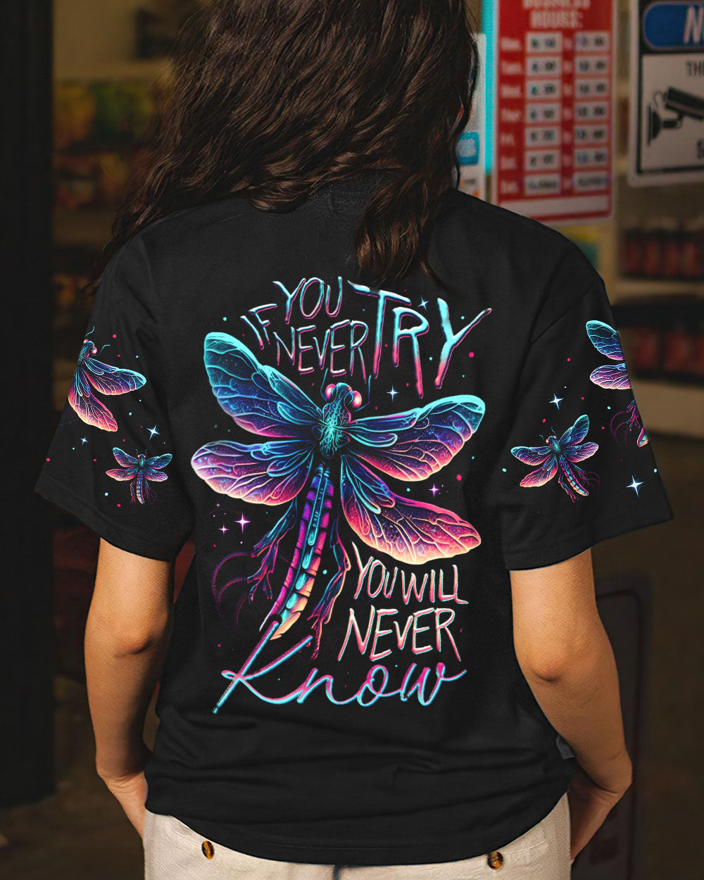 IF YOU NEVER TRY YOU WILL NEVER KNOW ALL OVER PRINT - TY1904233