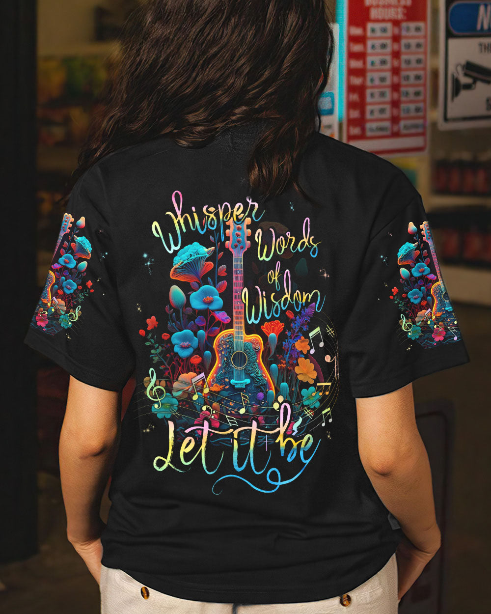 WHISPER WORDS OF WISDOM NEON GUITAR ALL OVER PRINT - TLNT1904231
