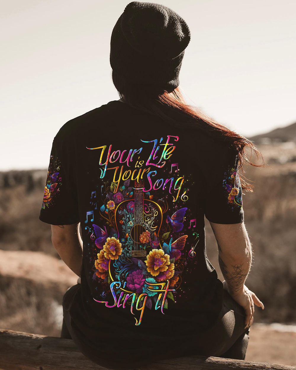 YOUR LIFE IS YOUR SONG GUITAR ALL OVER PRINT - TLNO1804232