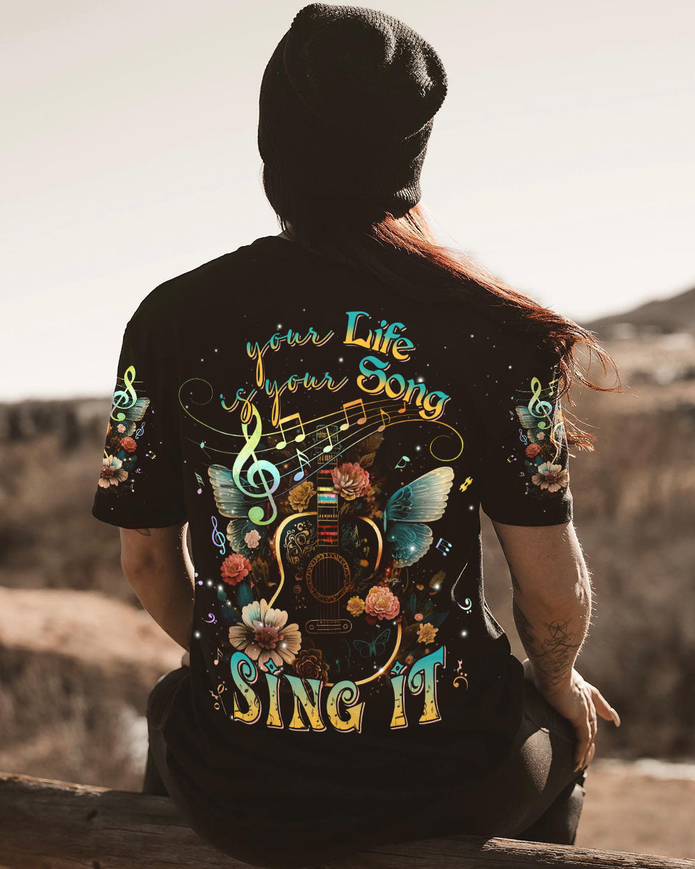YOUR LIFE IS YOUR SONG GUITAR WINGS ALL OVER PRINT - TLNT1804233