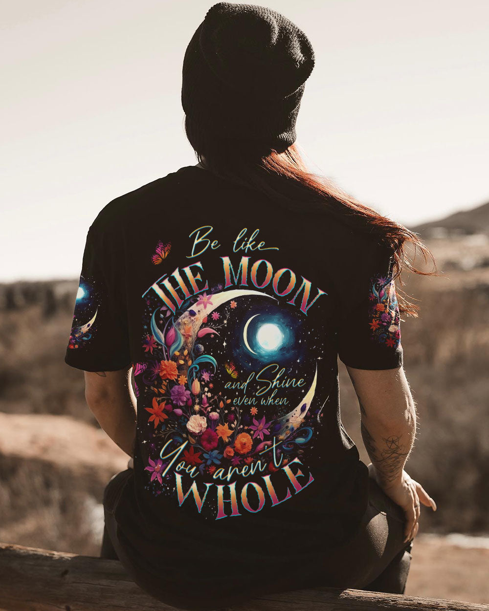 BE LIKE THE MOON FLOWERS ALL OVER PRINT - TLTW1305234