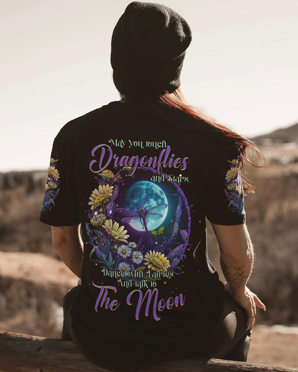 MAY YOU TOUCH DRAGONFLIES AND STARS ALL OVER PRINT - TLNT0505234