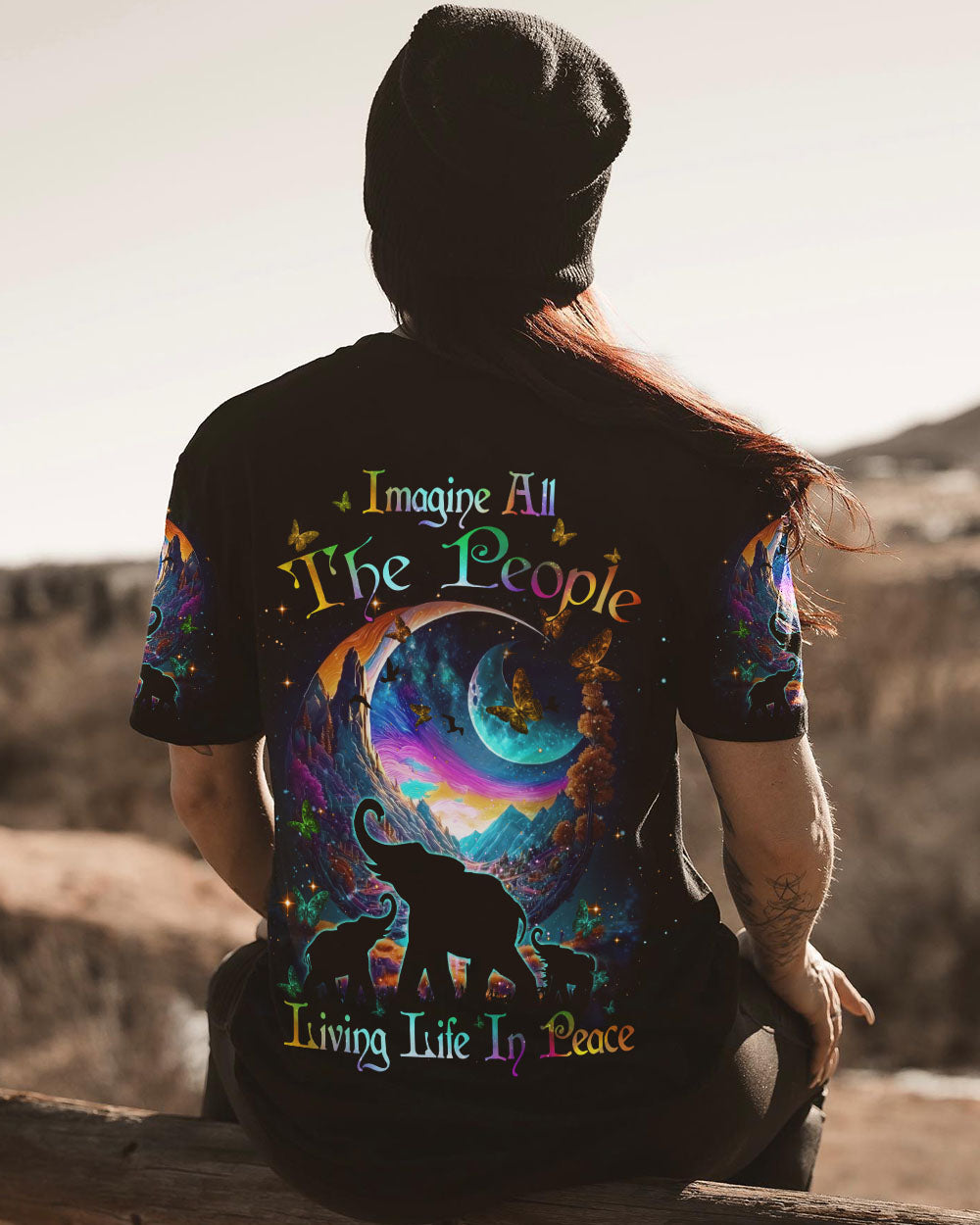 IMAGINE ALL THE PEOPLE LIVING LIFE IN PEACE ALL OVER PRINT - YHDU2403231
