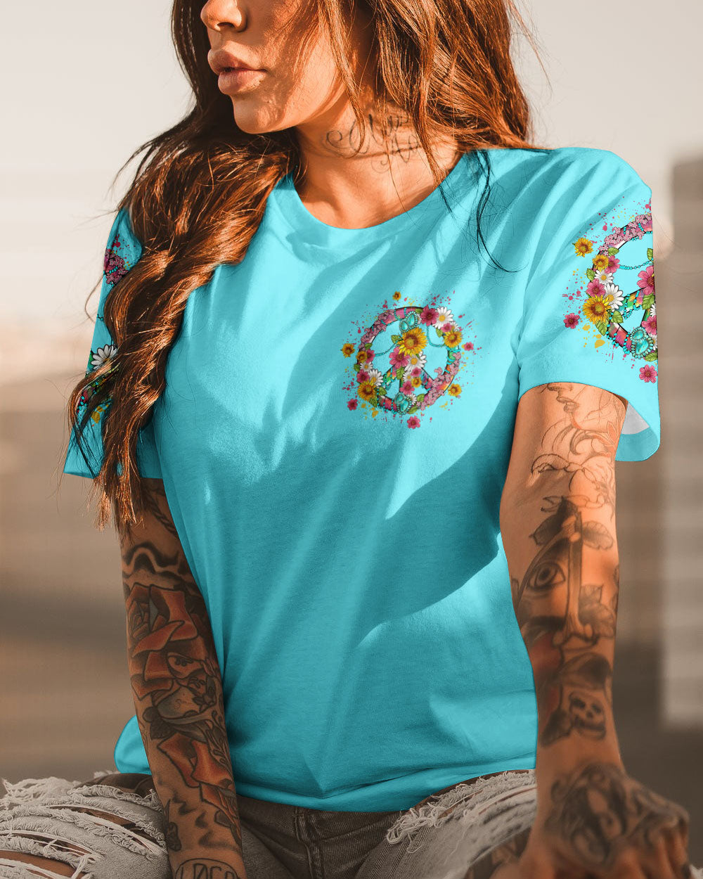 NEVER UNDERESTIMATE HIPPIE GRANDMA ALL OVER PRINT - YHLN1904233