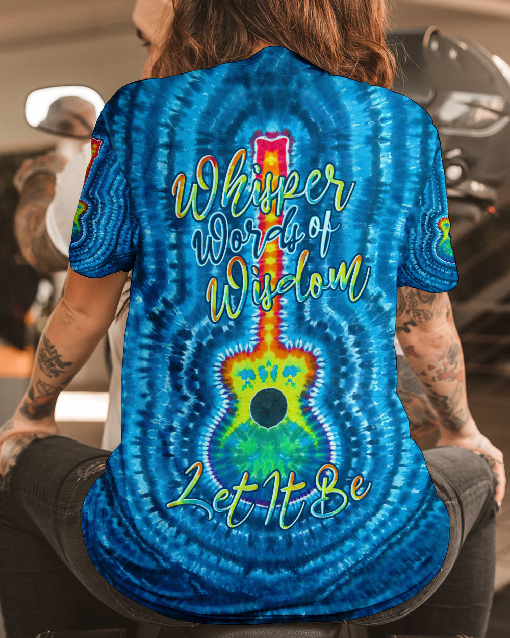 WHISPER WORDS OF WISDOM GUITAR TIE DYE ALL OVER PRINT - TLNO2104231