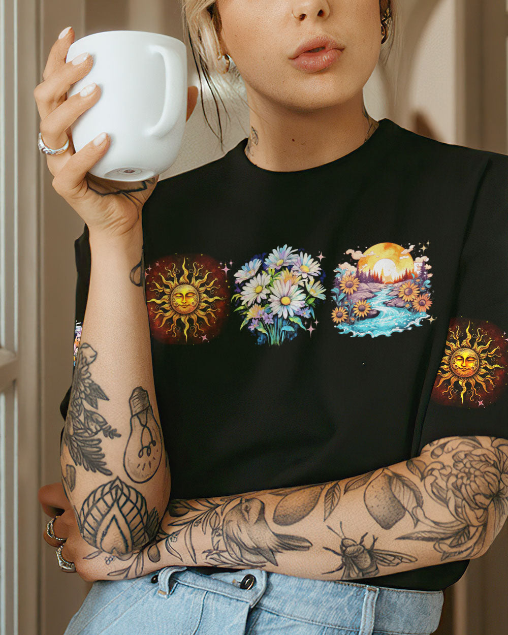 SHE SMELLED OF SUN AND DAISIES ALL OVER PRINT - TYTD2405231