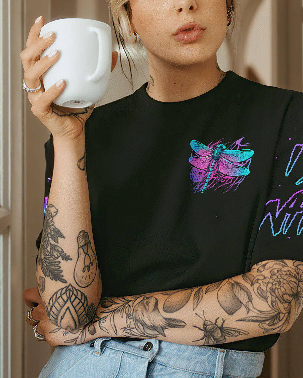 I DO WHAT I WANT DRAGONFLY ALL OVER PRINT - TY0304233