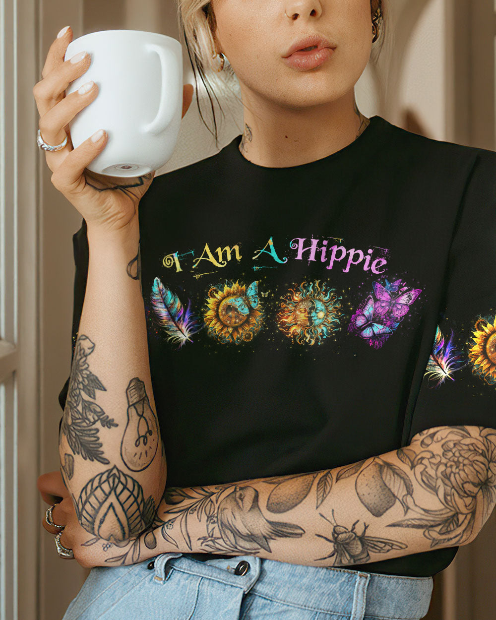 I AM A HIPPIE ALL OVER PRINT - TYTD2104231