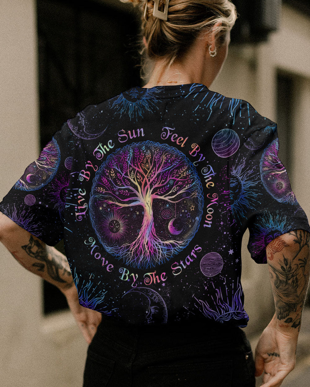 LIVE BY THE SUN TREE OF LIFE ALL OVER PRINT - TLNZ2104233