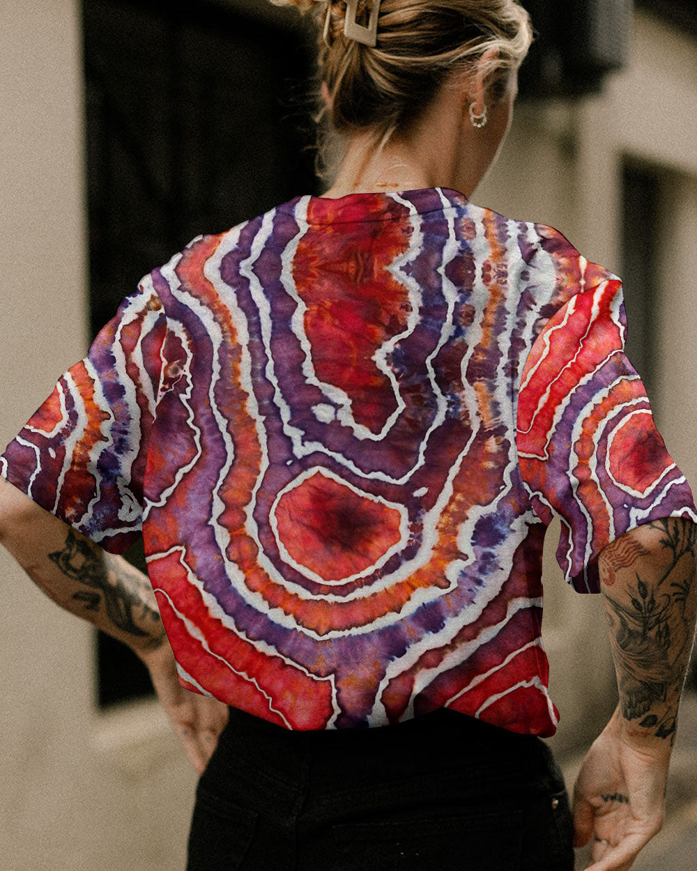 HAPPINESS IS IN YOU TIE DYE ALL OVER PRINT - TYTM1205232