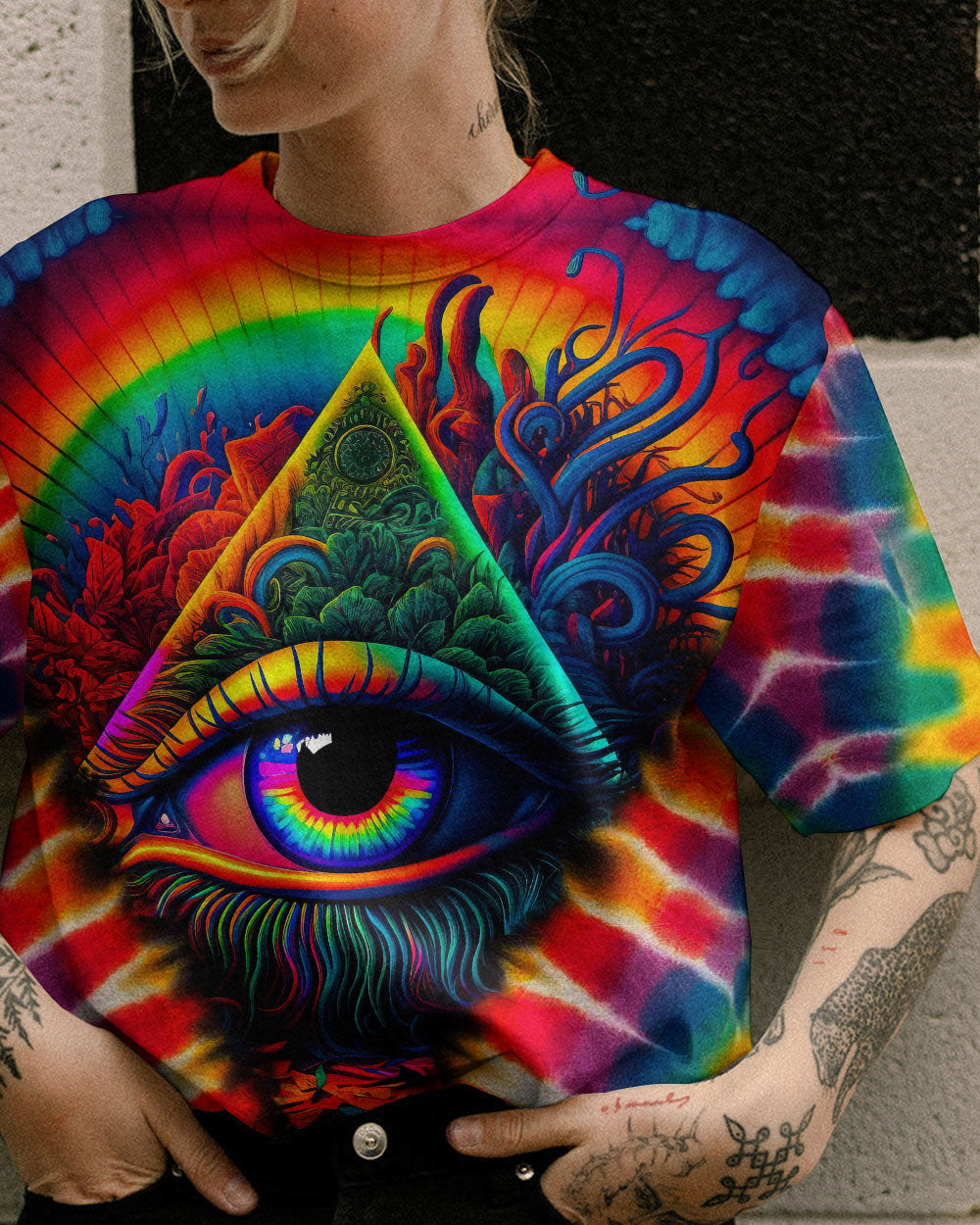 THE EYES ARE USELESS WHEN THE MIND IS BLIND TIE DYE ALL OVER PRINT - TYTM1005231