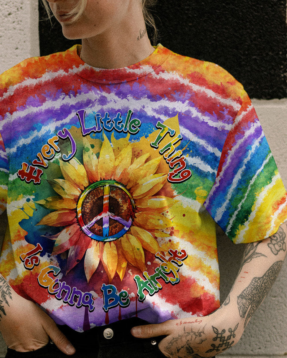 EVERY LITTLE THING IS GONNA BE ALRIGHT RAINBOW ALL OVER PRINT - TYTM2003233