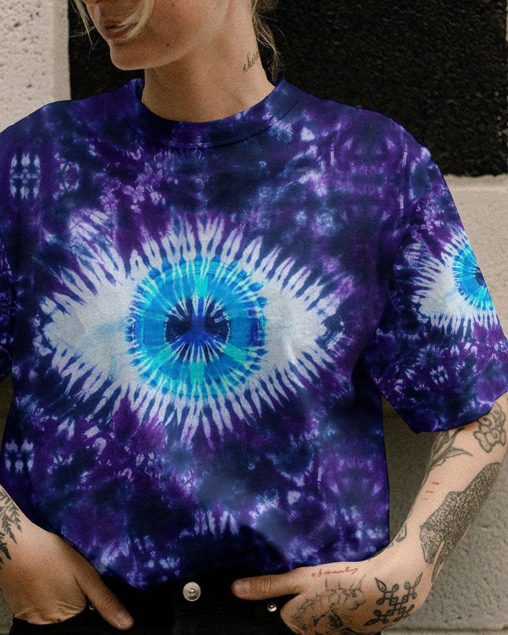 THE EYES ARE USELESS WHEN THE MIND IS BLIND TIE DYE ALL OVER PRINT - TLTW0905233