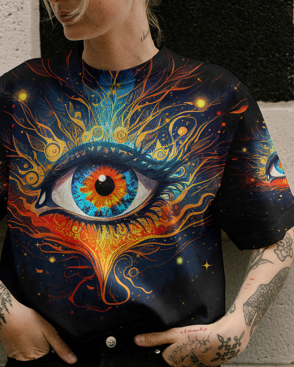 THE EYES ARE USELESS WHEN THE MIND IS BLIND ALL OVER PRINT - TYTM0804231