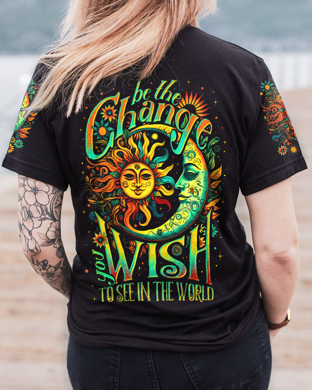 BE THE CHANGE YOU WISH ALL OVER PRINT - TY1105232