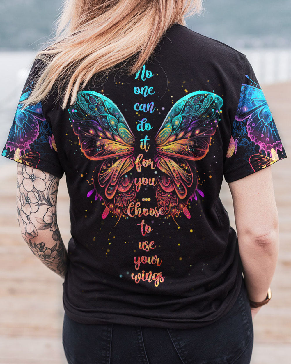 CHOOSE TO USE YOUR WINGS ALL OVER PRINT - TYTM2403231