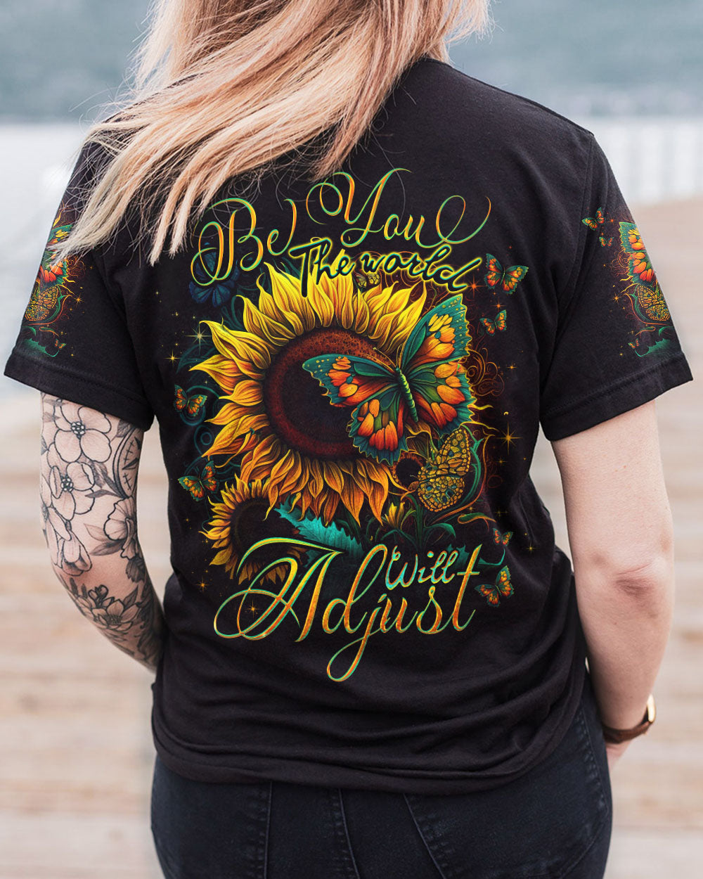 BE YOU THE WORLD WILL ADJUST ALL OVER PRINT - TLNO0905237