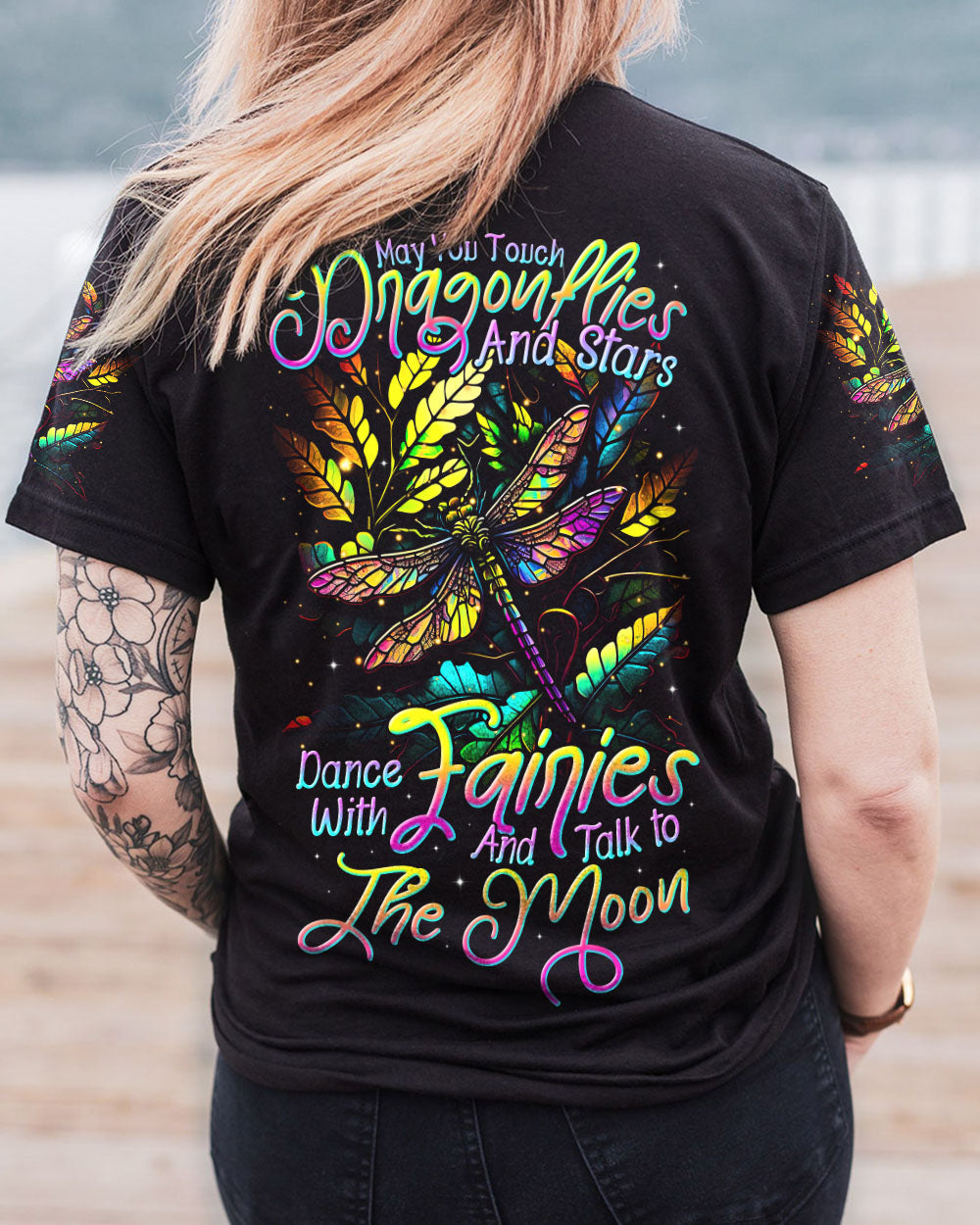 MAY YOU TOUCH DRAGONFLIES AND STARS ALL OVER PRINT - TLTR1505231