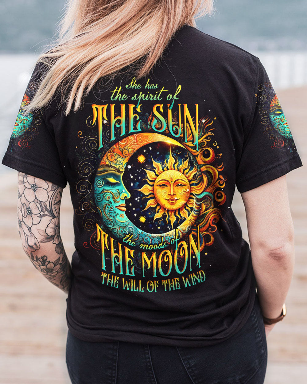 SHE HAS THE SPIRIT OF THE SUN ALL OVER PRINT - TLNT0805232