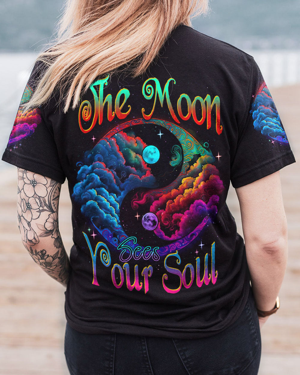 THE MOON SEES YOUR SOUL COLORFUL ALL OVER PRINT - TLNZ2404231