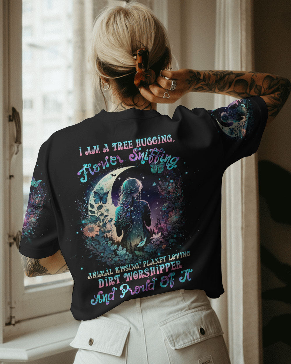 I AM A TREE HUGGING CRESCENT MOON GIRL ALL OVER PRINT - TLTR1603233
