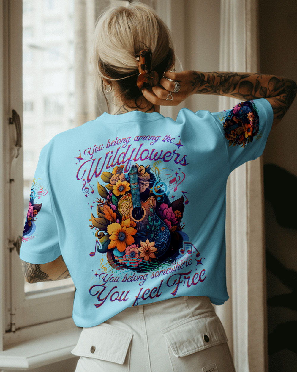 YOU BELONG SOMEWHERE YOU FEEL FREE GUITAR ALL OVER PRINT - TYTD2305231