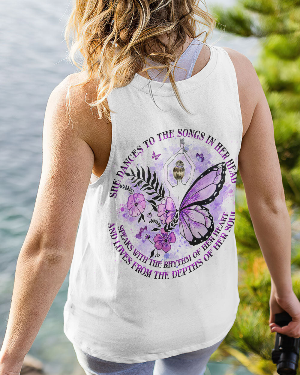 SHE DANCES TO THE SONGS IN HER HEAD ALL OVER PRINT - YHHG1005233