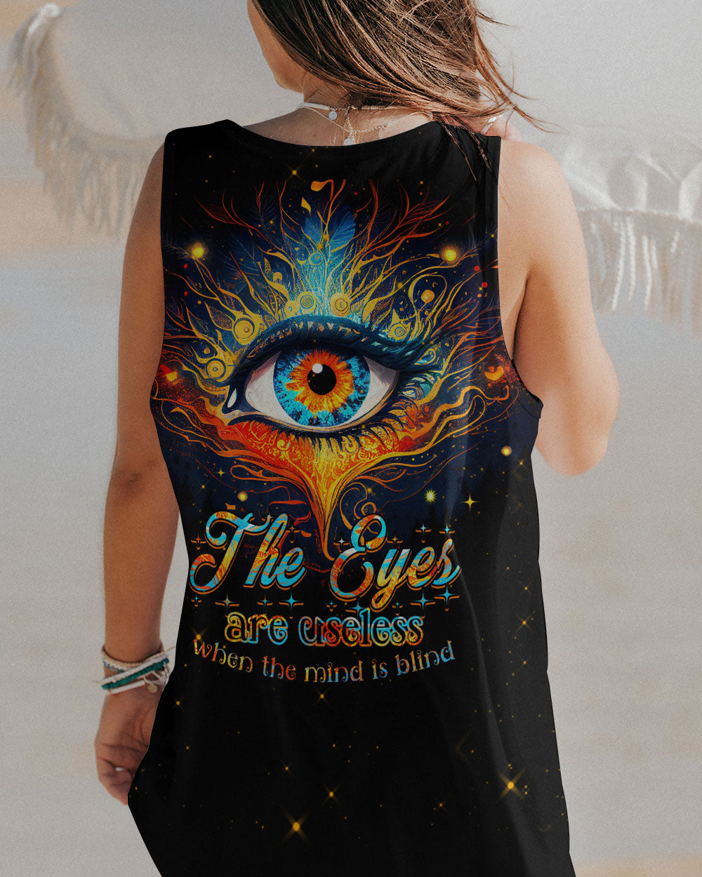 THE EYES ARE USELESS WHEN THE MIND IS BLIND ALL OVER PRINT - TYTM0804231