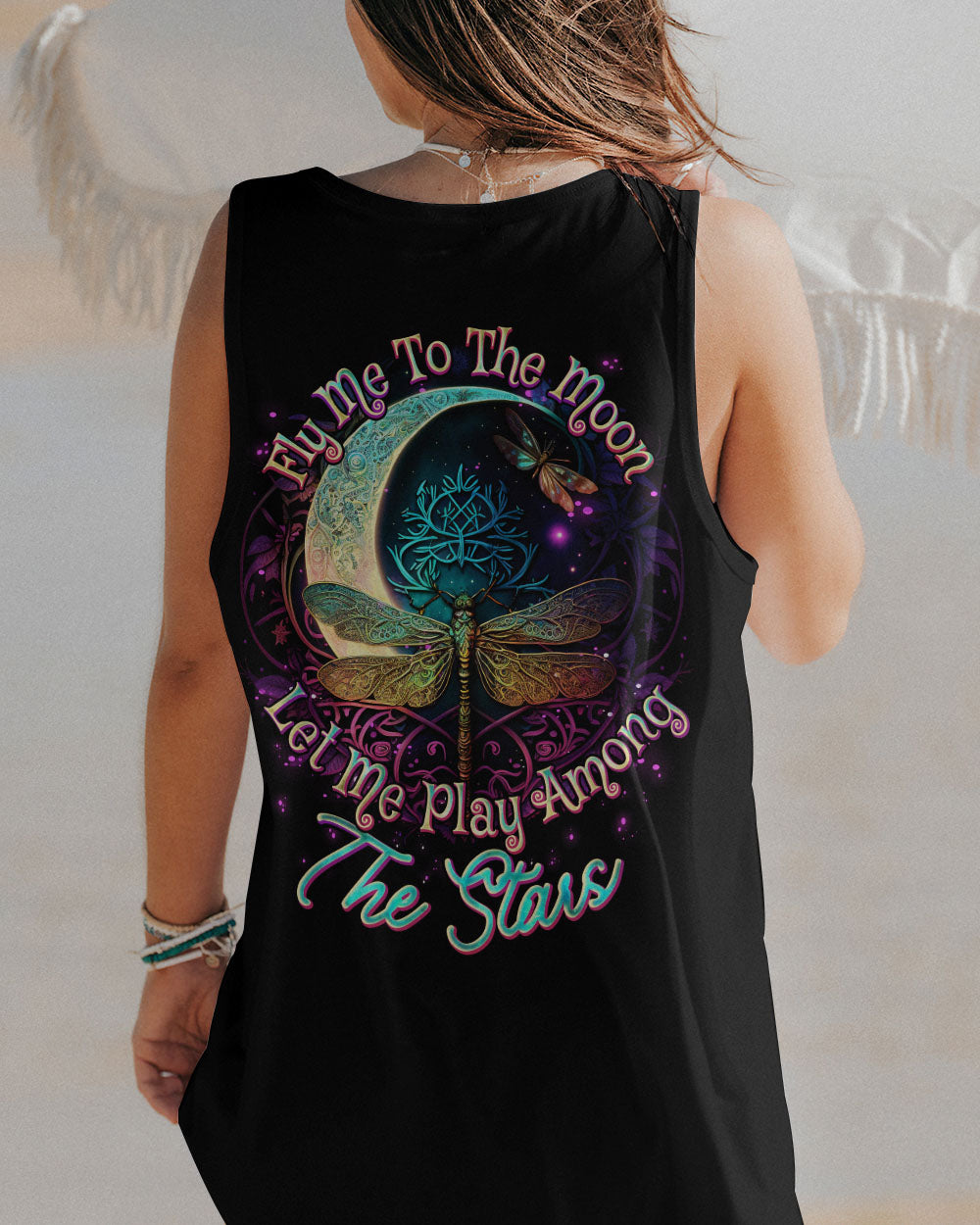 FLY ME TO THE MOON DRAGONFLY ALL OVER PRINT - TLNO2004232