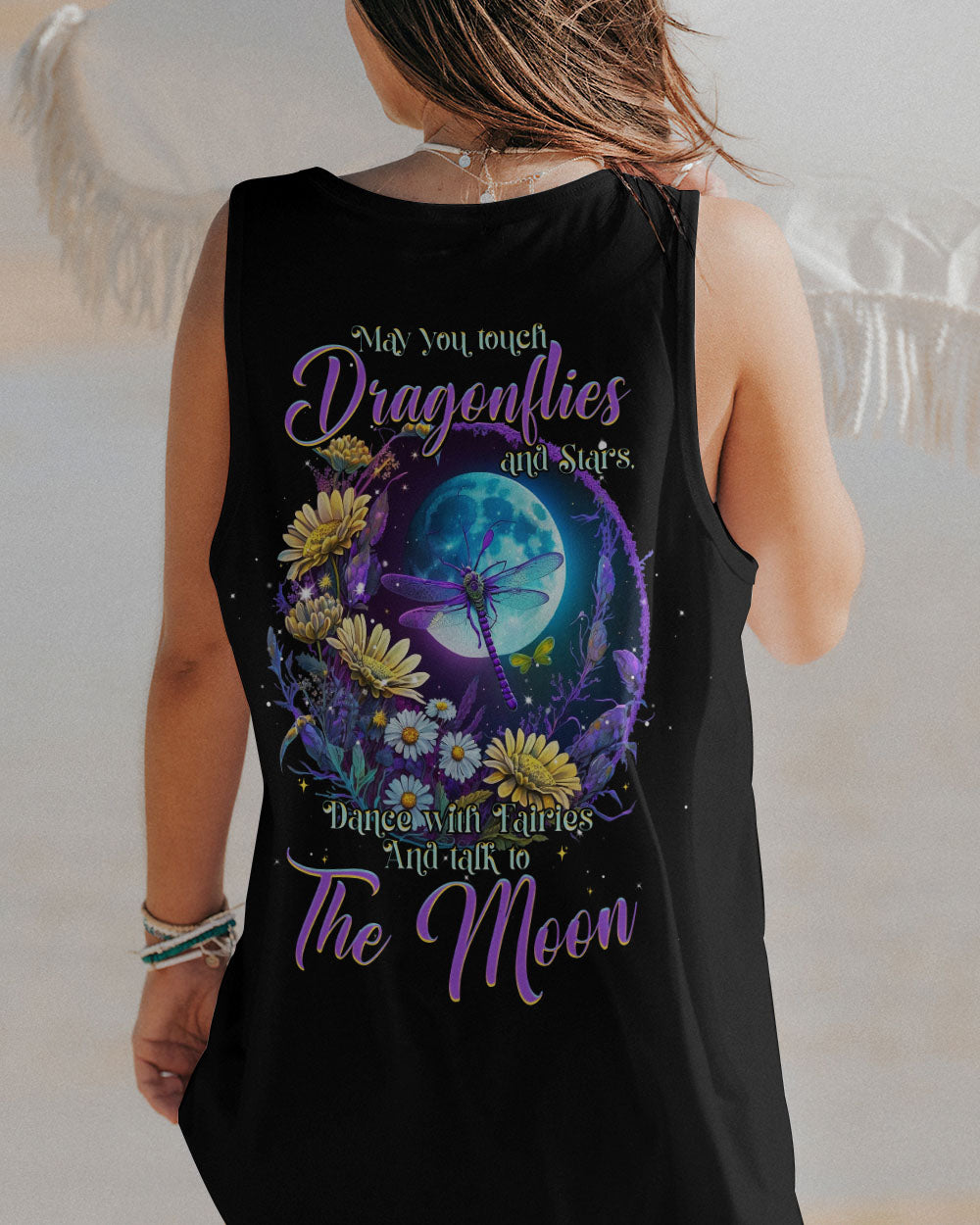 MAY YOU TOUCH DRAGONFLIES AND STARS ALL OVER PRINT - TLNT0505234