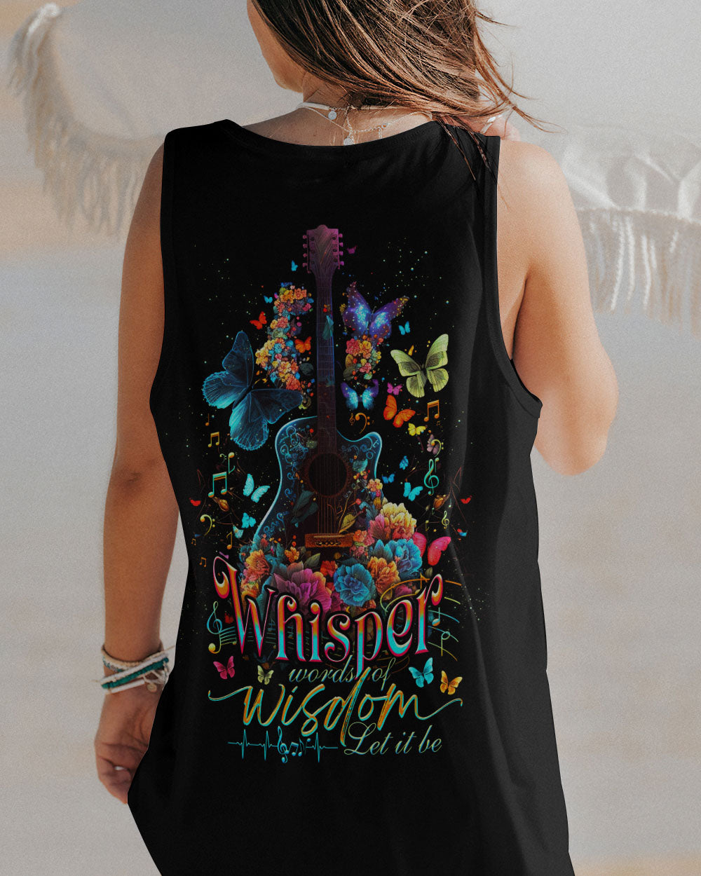 WHISPER WORDS OF WISDOM GUITAR BUTTERFLY ALL OVER PRINT - TLNO0505231