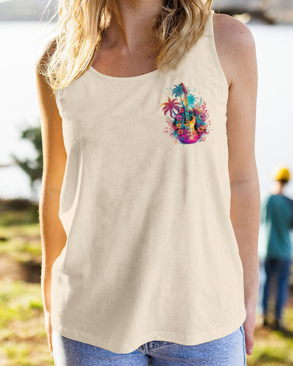 FIND ME WHERE THE MUSIC MEETS THE OCEAN GUITAR ALL OVER PRINT - TLTW1305232