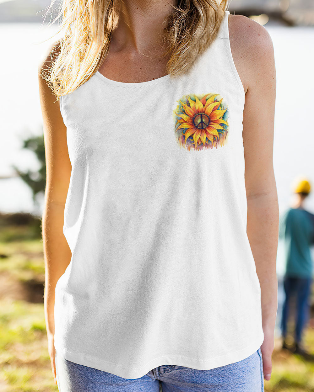 SHE IS LIFE ITSELF SUNFLOWER ALL OVER PRINT - TLNO1505231