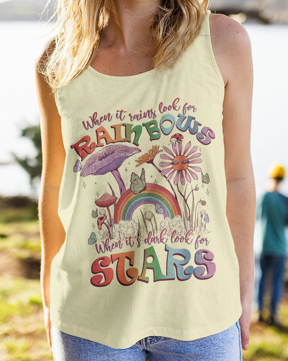 WHEN IT'S RAINS LOOK FOR RAINBOWS ALL OVER PRINT - TLNZ1305231