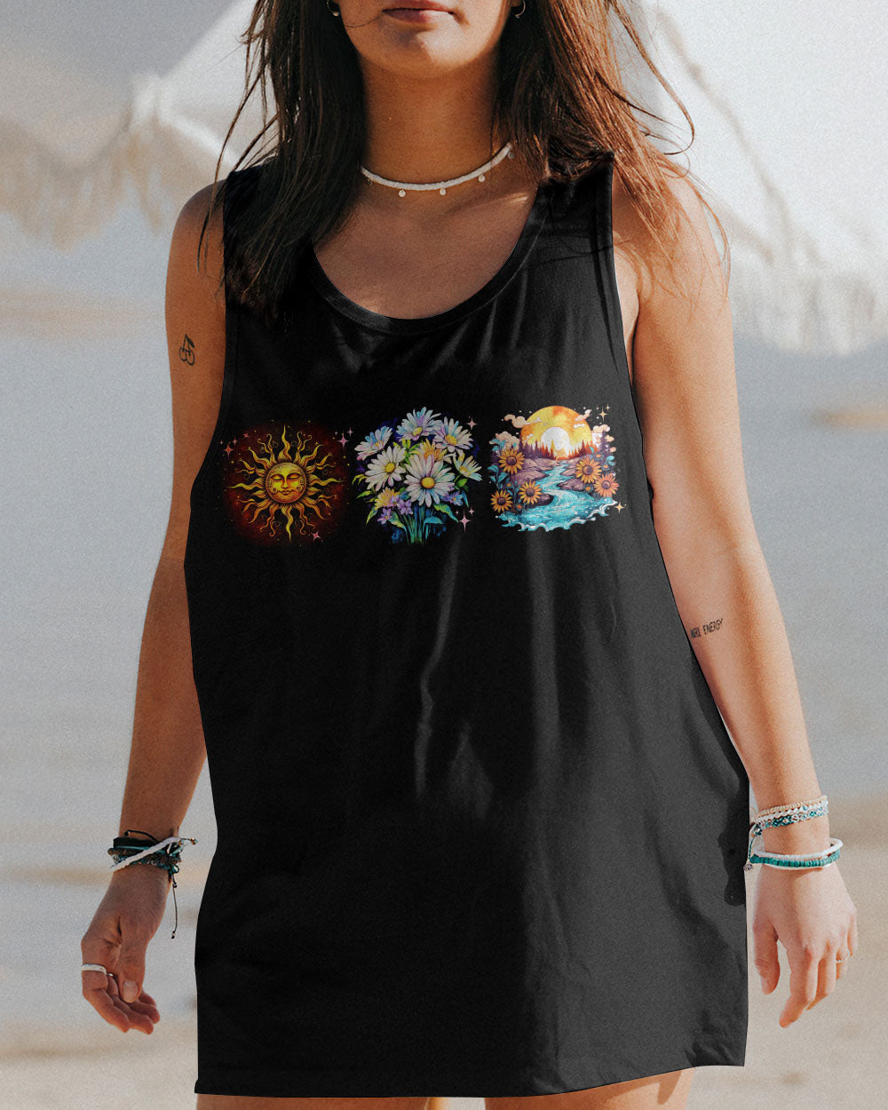 SHE SMELLED OF SUN AND DAISIES ALL OVER PRINT - TYTD2405231