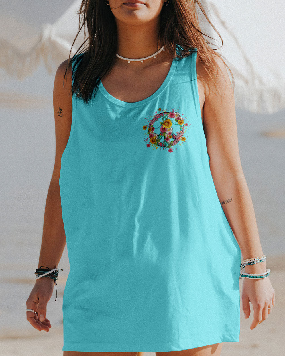 NEVER UNDERESTIMATE HIPPIE GRANDMA ALL OVER PRINT - YHLN1904233