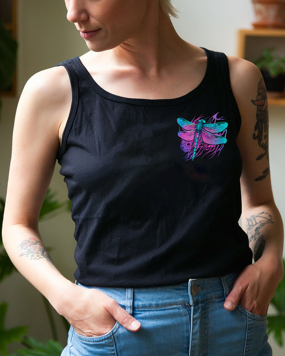 I DO WHAT I WANT DRAGONFLY ALL OVER PRINT - TY0304233