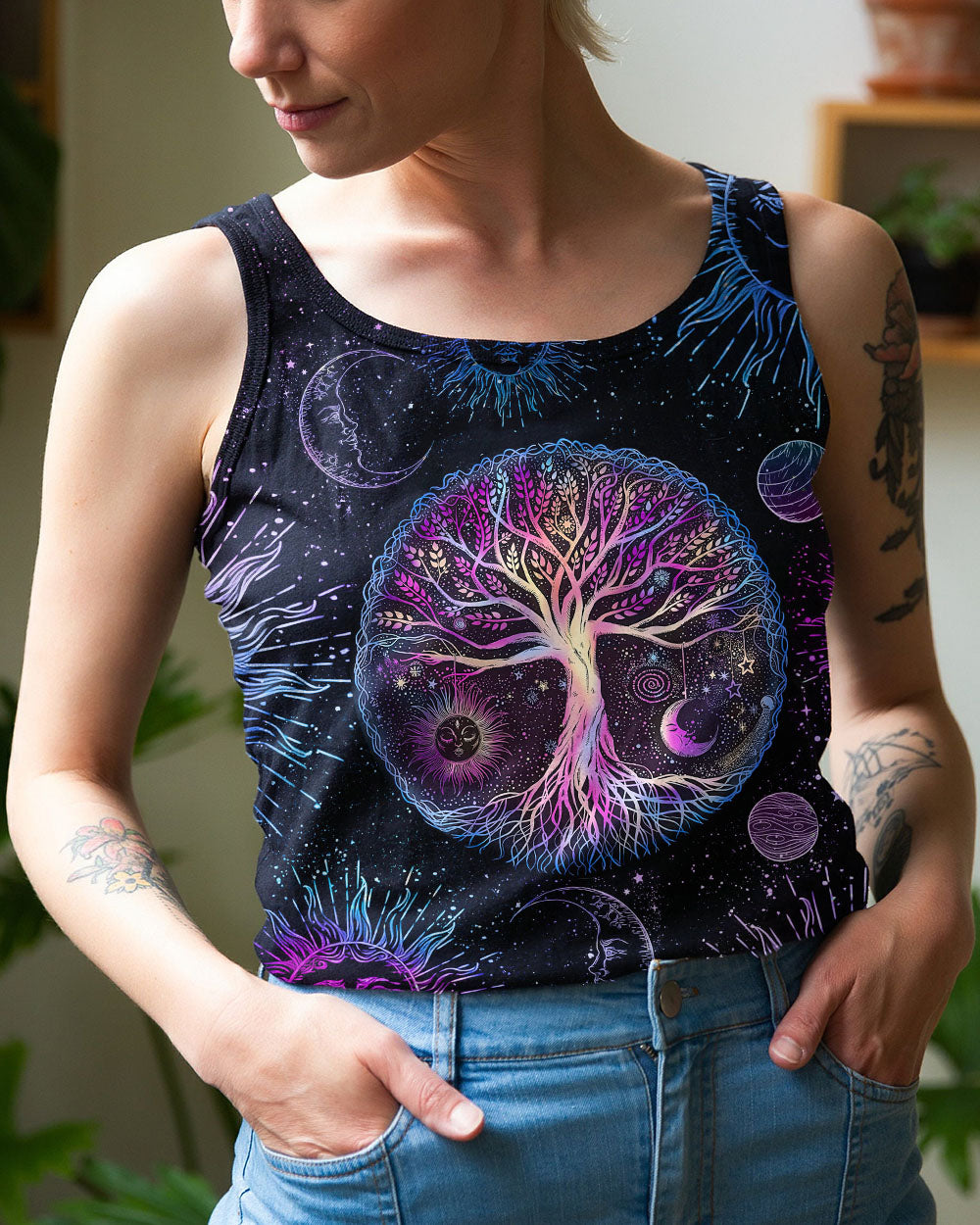LIVE BY THE SUN TREE OF LIFE ALL OVER PRINT - TLNZ2104233
