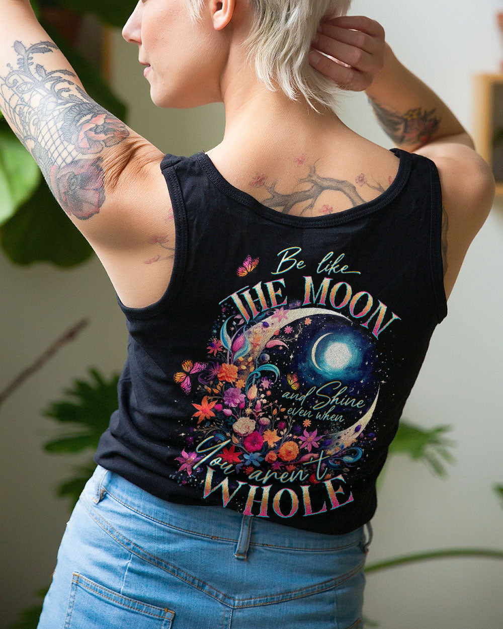 BE LIKE THE MOON FLOWERS ALL OVER PRINT - TLTW1305234