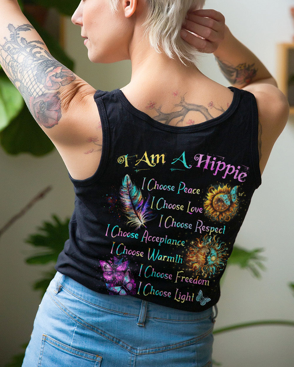 I AM A HIPPIE ALL OVER PRINT - TYTD2104231