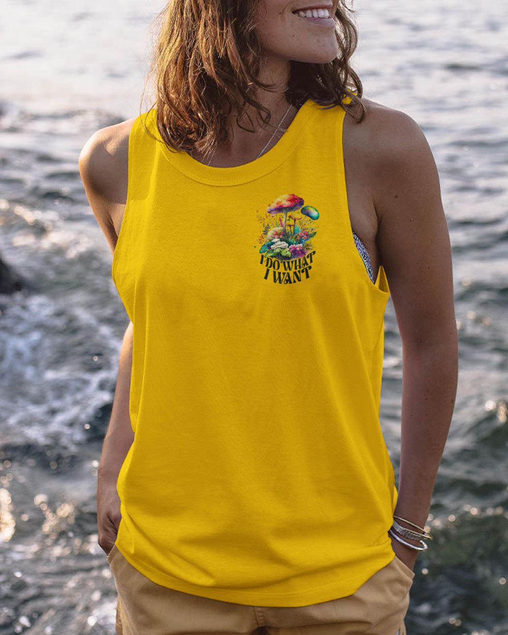 MUSHROOMS MAKE ME HAPPY ALL OVER PRINT - TA0304232