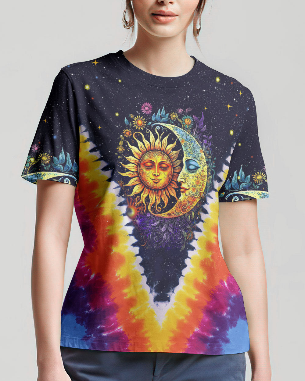 SUN AND MOON TIE DYE ALL OVER PRINT - TYTM1005232
