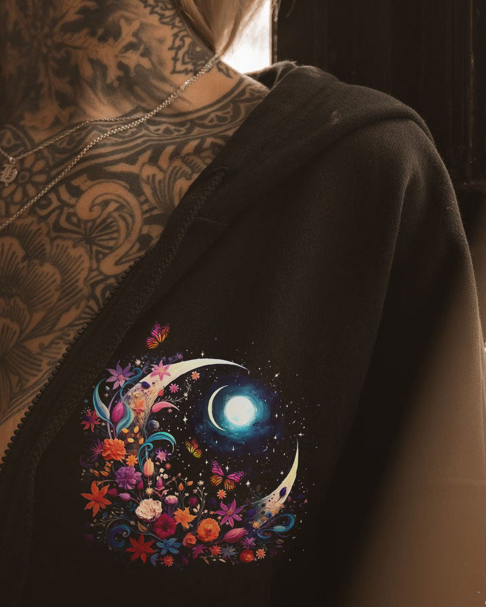 BE LIKE THE MOON FLOWERS ALL OVER PRINT - TLTW1305234